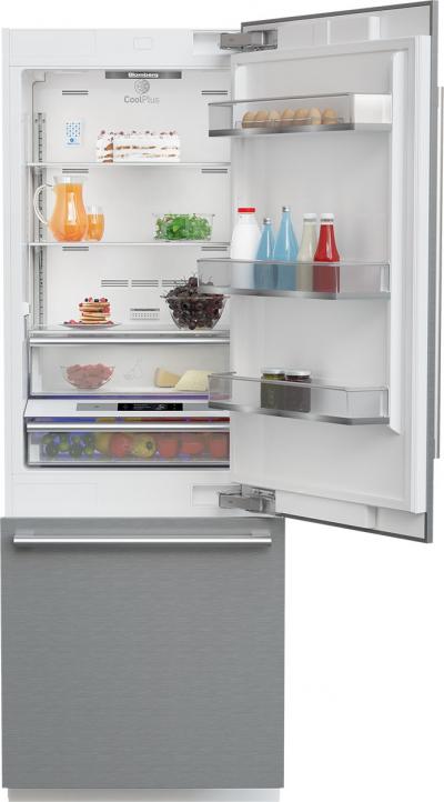 30" Blomberg Fully Integrated Built-In Bottom-Freezer Refrigerator - BRFB1920SS