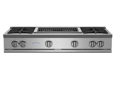 48" Blue Star 48 RNB Series Gas Rangetop with 24 Charbroiler in Natural Gas - RGTNB484CBV2