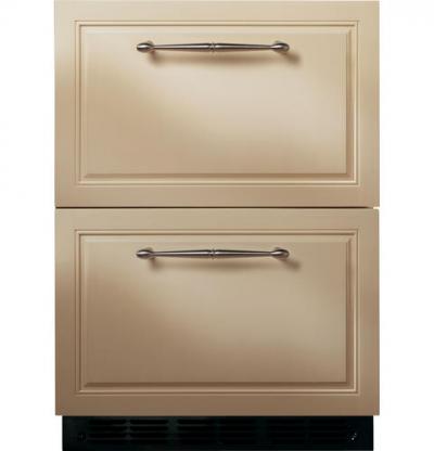 24" Monogram Custom Panel Double Drawer Refrigerator - ZIDI240HII
