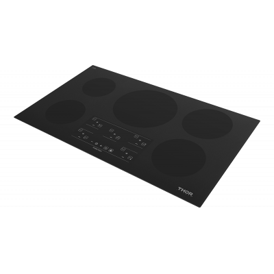 36" ThorKithen Induction Cooktop in Black With 5 Elements - HIC3601