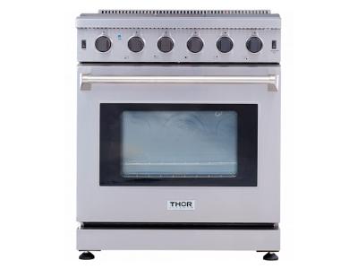 30" ThorKitchen 4.5 Cu. Ft. Professional Gas Range In Stainless Steel - LRG3001U