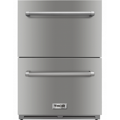 24" ThorKitchen Indoor Outdoor Undercounter Refrigerator Drawer - TRF2401U