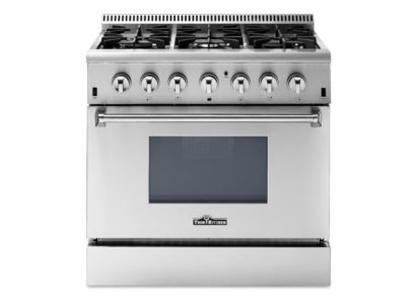 36" ThorKitchen Professional Dual Fuel Range In Stainless Steel - HRD3606U