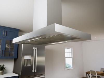 42" Zephyr Roma Island Mount Chimney Hood with ICON Touch - ZRME42DS