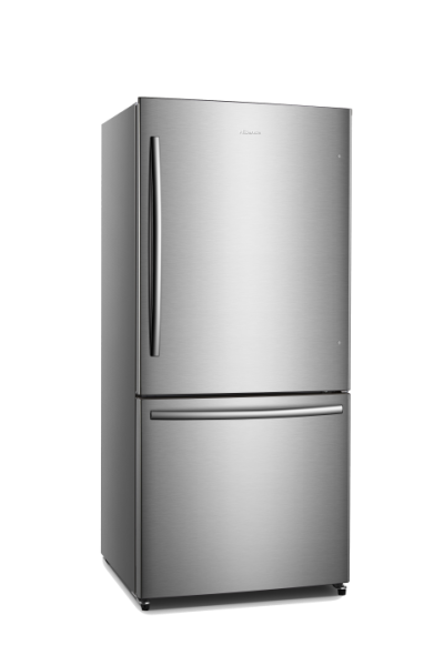 31" Hisense 17.0 Cu.ft. Counter-depth Bottom Mount Refrigerator in Stainless Steel - RB17N6DSE
