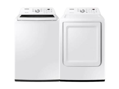 Samsung Top Load Washer With Vibration Reduction Technology And Electric Dryer With Sensor Dry - WA45T3200AW-DVE45T3200W