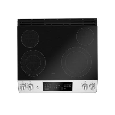 30" GE 5.3 Cu. Ft. Electric Slide-in Front Control Range With Storage Drawer In Stainless Steel - JCS830SMSS