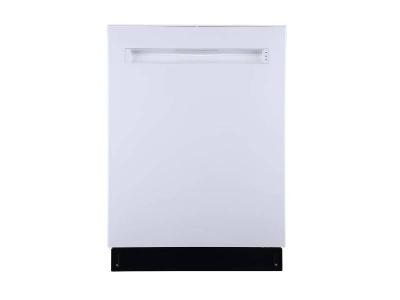 24" GE Profile Smart Dishwasher with Top Control Stainless Steel Tub in White - PBP665SGPWW