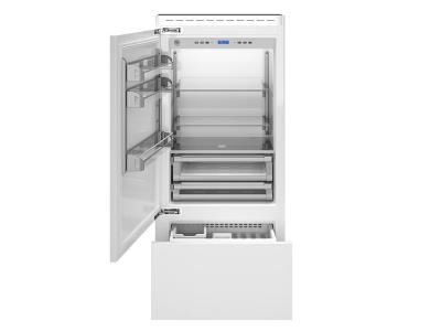 36" Bertazzoni Built-In Bottom Mount Freezer Refrigerator Panel Ready - REF36PRL 