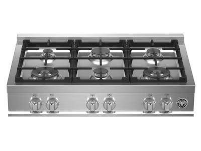 36" Bertazzoni Master Series Gas Rangetop With 6 burners - MAST366RTXE