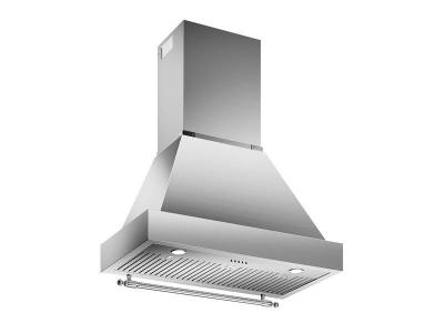 36" Bertazzoni Wall Mount Range Hood with 3-Speed Blower 600 CFM - K36HERTX