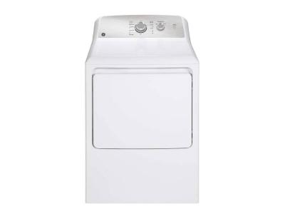 30" GE 6.2 Cu. Ft. Capacity Top Load Electric Dryer in White - GTX33EBMRWS