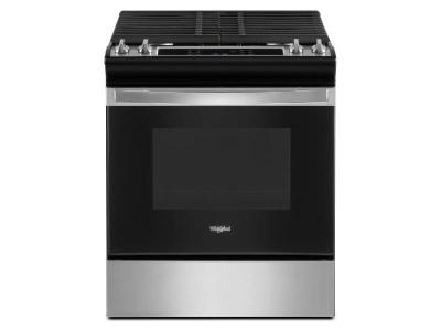 30" Whirlpool 5.0 Cu. Ft. Gas Range with Frozen Bake Technology - WEG515S0LS