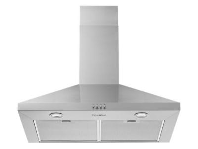 30" Whirlpool Chimney Wall Mount Range Hood - WVW53UC0LS