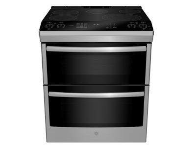 30" GE Profile 6.7 Cu. Ft. Slide-In Double Oven Electric Range - PCS980YMFS