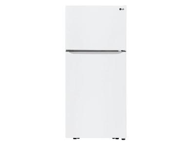 30" LG 20 Cu. Ft. Top Mount Refrigerator In White - LTCS20020W