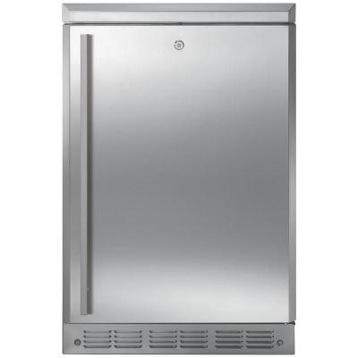 24" Monogram 5.4 Cu. Ft. Indoor Outdoor Refrigerator in Stainless Steel  - ZDOD240NSS