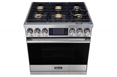 36" Dacor Contemporary Style Liquid Propane Steam Pro Range In Stainless Steel - DOP36M86DPS
