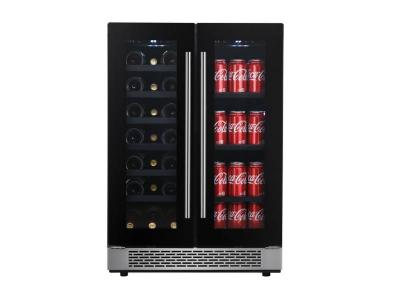 24" Avantgarde Dual Zone 21 Bottle Wine Cellar and 60 Cans Beverage Center  - BSC42DB2