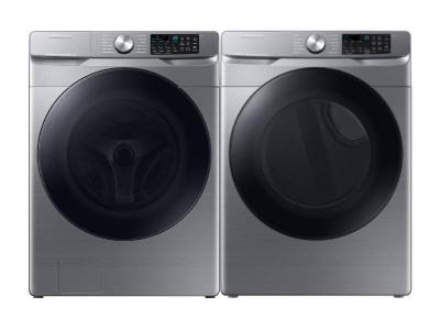 27" Samsung Smart Front Load Washer and Smart Front Load Electric Dryer - WF45B6300AP-DVE45B6305P