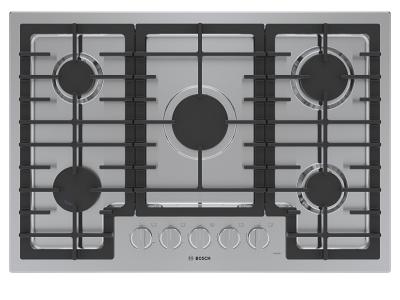 30" Bosch 500 Series Natural Gas Cooktop with Sealed Continuous Grates - NGM5058UC