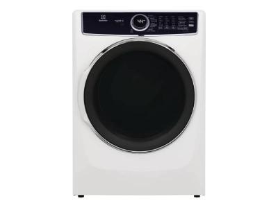 27" Electrolux 8.0 Cu. Ft. Electric Dryer in White - ELFE763CAW