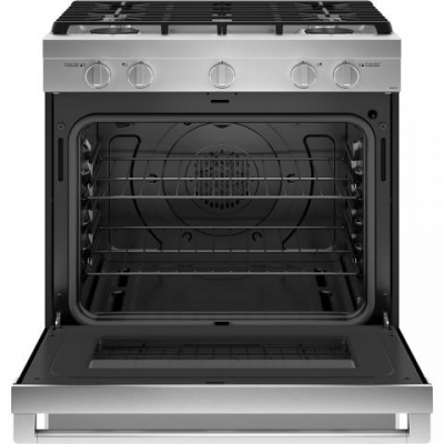 30" Haier Smart Slide-In Gas Range with Wifi in Stainless Steel - QCGSS740RNSS