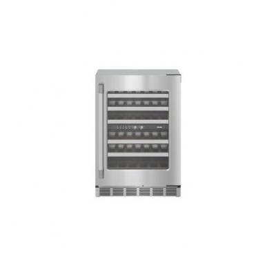 24" Thermador Freedom Under Counter Wine Cooler with Glass Door Professional Right Hinge - T24UW925RS