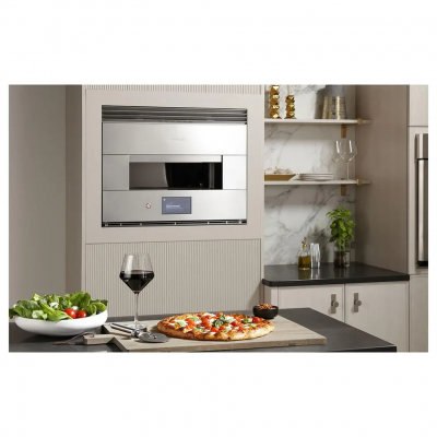 30" Monogram 1.23 Cu.Ft. Flush Electric Hearth Oven in Stainless Steel - ZEP30FRSS