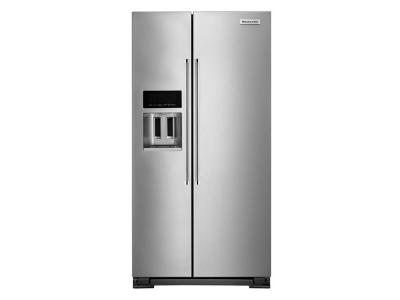 36" KitchenAid 22.6 Cu. Ft. Counter Depth Side-by-Side Refrigerator - KRSC703HPS