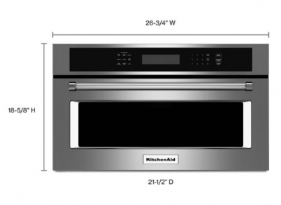 27" KitchenAid 1.4 Cu. Ft. Built In Microwave Oven With Convection Cooking - KMBP107ESS