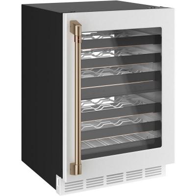24" Café 4.7 Cu. Ft. Wine Cooler with 46 Bottle Capacity in Matte White - CCP06DP4PW2