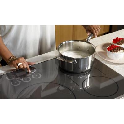 36" Café Built-In Touch Control Induction Cooktop in Black - CHP90361TBB