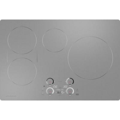 30" Monogram Induction Cooktop with Electronic Touch in Silver - ZHU30RSTSS