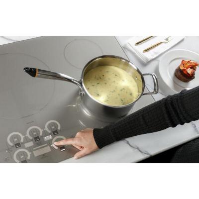30" Monogram Induction Cooktop with Electronic Touch in Silver - ZHU30RSTSS