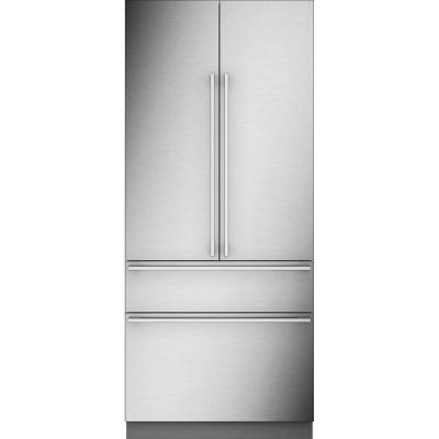 36" Monogram Integrated French-Door Refrigerator with Dual Evaporators and Door Alarm - ZIP364IPVII