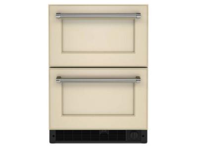 24" KitchenAid Undercounter Double-Drawer Refrigerator in Panel Ready - KUDF204KPA