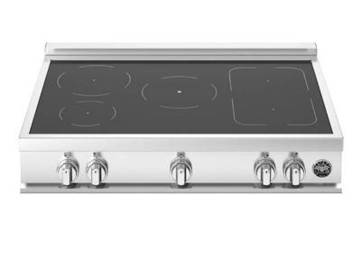 36" Bertazzoni 5 Induction Zones Rangetop in Stainless Steel - MAST365IRTXT