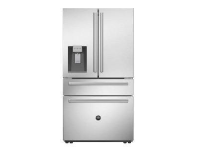 36" Bertazzoni 21.6 Cu. Ft. Freestanding French Door Refrigerator - REF36FDFZXNT