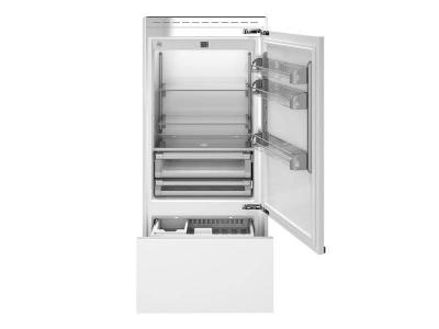 36" Bertazzoni 19.6 Cu. Ft.  Built-in Bottom Mount Refrigerator in Panel Ready - REF36BMBIPRT