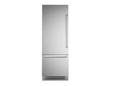 30" Bertazzoni 15.5 Cu. Ft. Built-in Bottom Mount Refrigerator in Stainless Steel - REF30BMBIXLT