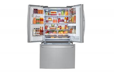 36" LG 22 Cu.ft Counter Depth Smudge Resistant Refrigerator With InstaView Door-in-Door  - LFXC22596S