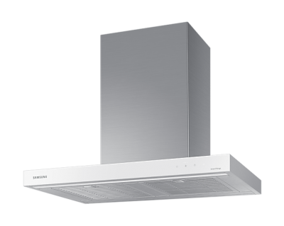 30" Samsung Bespoke 6 Series Chimney Hood with SmartThings in White Glass - NK30CB600W12AA