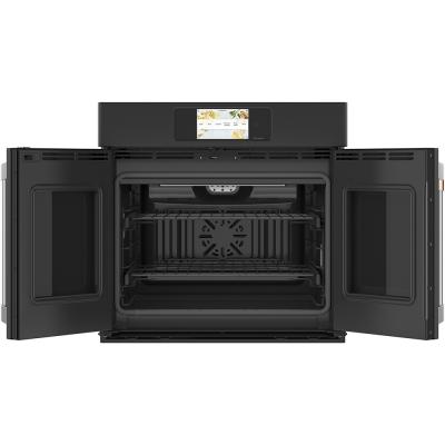30" Café 5.0 Cu. Ft. Built In French Door Single Convection Wall Oven In Matte Black - CTS90FP3ND1