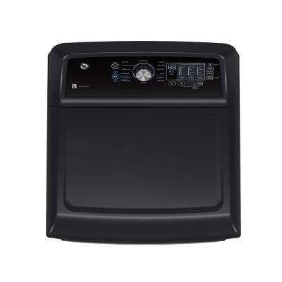 27" GE 7.4 Cu. Ft. Top Load Electric Dryer with SaniFresh Cycle in Diamond Grey - GTD69EBPTDG