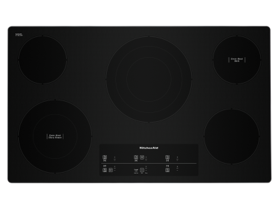 36" KitchenAid Electric Cooktop with 5 Elements and Touch-Activated Controls - KCES956KSS