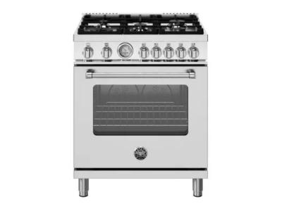 30" BERTAZZONI 4.6 Cu. Ft. Freestanding Gas Range with 5 Sealed Burners  - MAS305GASXV