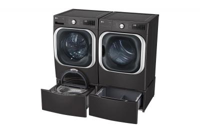 29" LG Laundry Pedestal In Black Steel - WDP5B