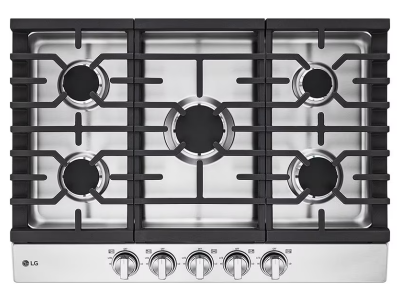 30" LG Built-in Gas Cooktop with UltraHeat Burner in Stainless Steel - CBGJ3023S