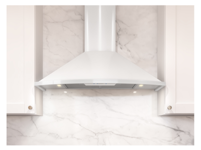 30" Zephyr Core Collection Savona Wall Mount Range Hood in White - ZSA-E30FW